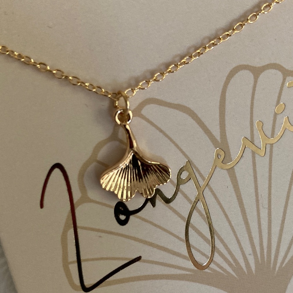 NWT Avenue 9 ginkgo longevity necklace - Picture 2 of 4